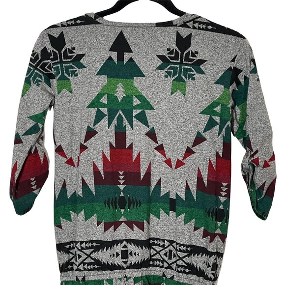 Ralph Lauren Girls L 12/14 Gray Printed Short Sleeve Casual Cotton Dress - Picture 10 of 12